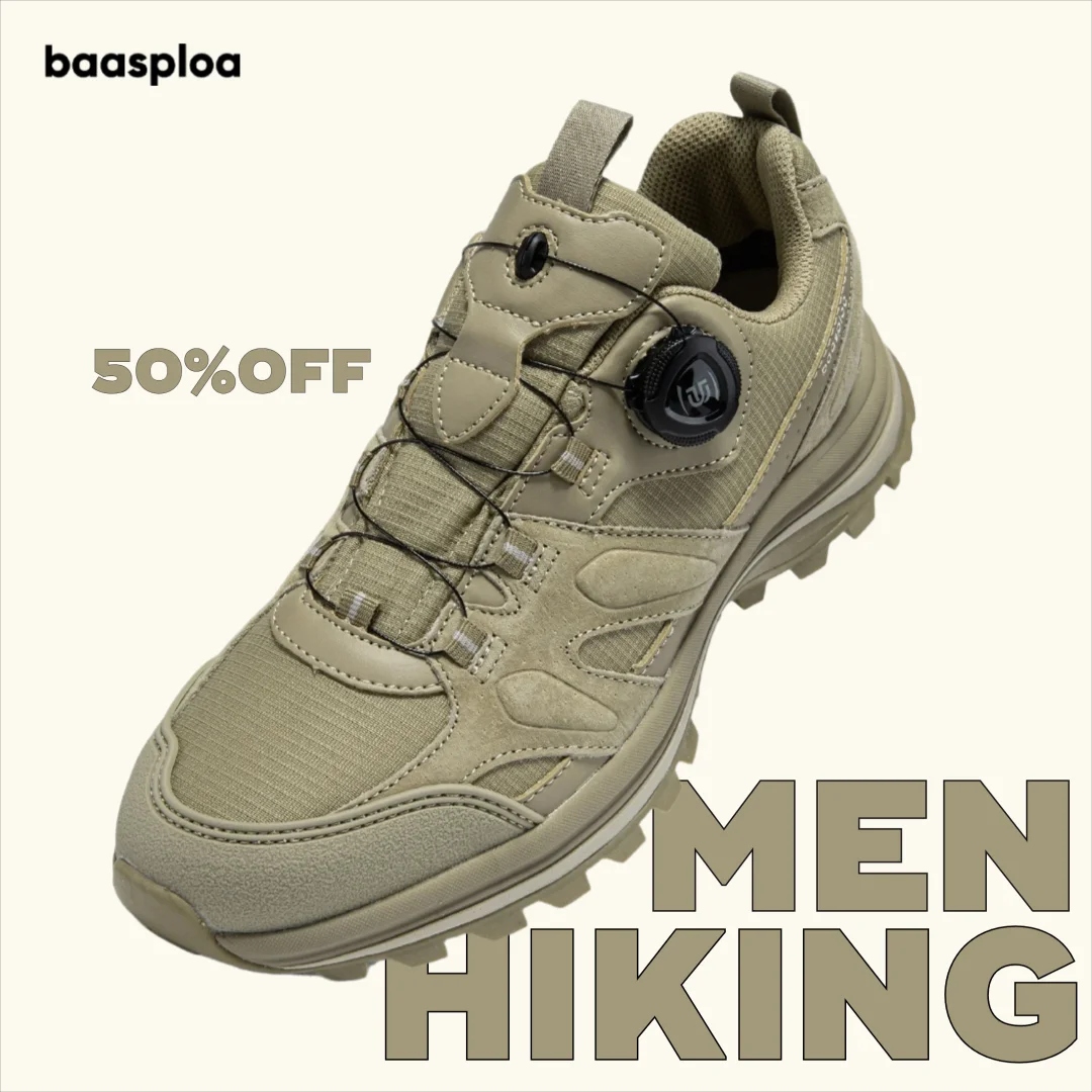 Climbing Shoe Beginner - Baasploa 남성 하이킹 신발 가죽 브랜드