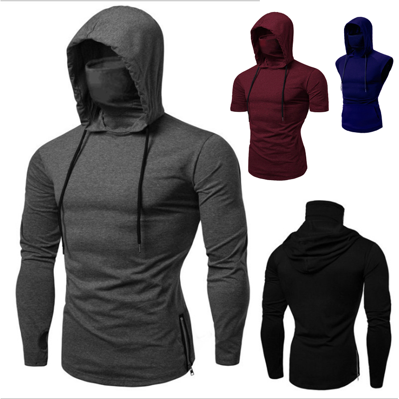 Outdoor Sport Hoodie - 새로운 남성 체육관 얇은 까마귀 긴