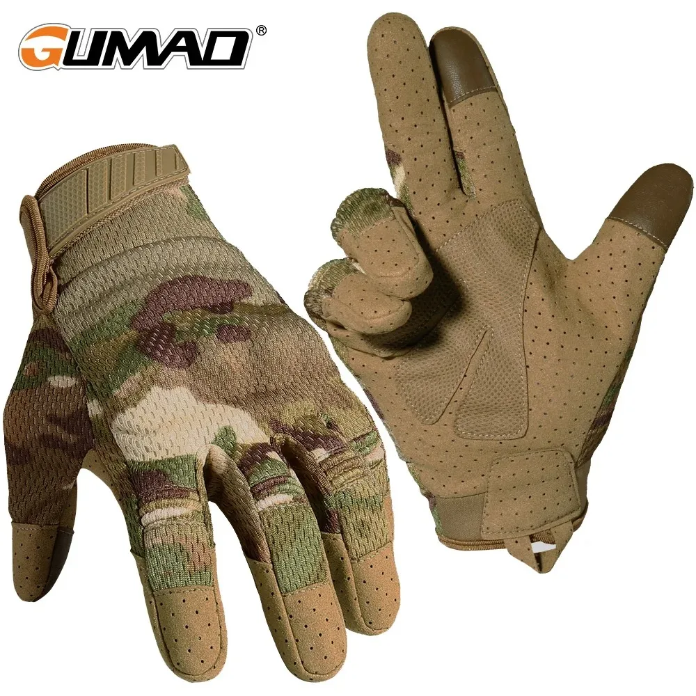 Outdoor Sport Gloves - 카모 터치 스크린 전술 장갑, 야외