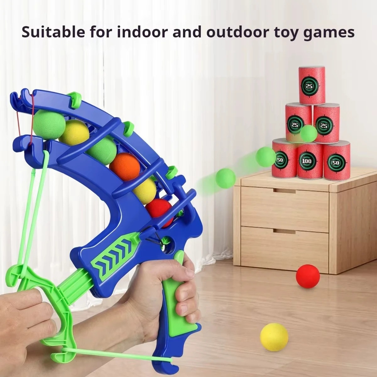 Outdoor Sport For Kids - 스포츠 슬링샷 타겟 버블건 소프트볼 키즈