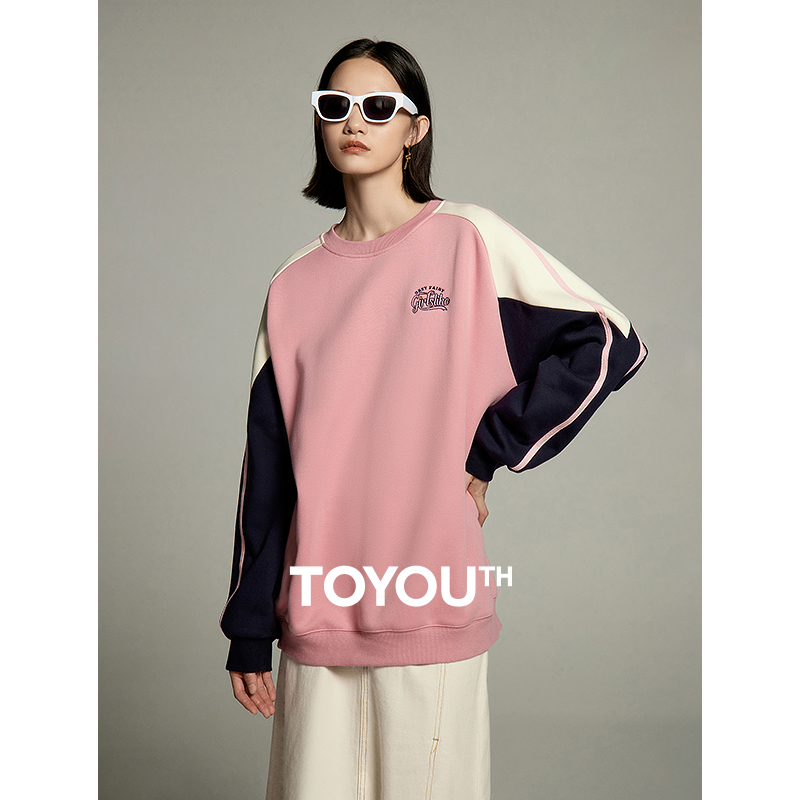 Outdoor Sport Hoodie - Toyouth 여성용 맨투맨 긴 소매 O넥