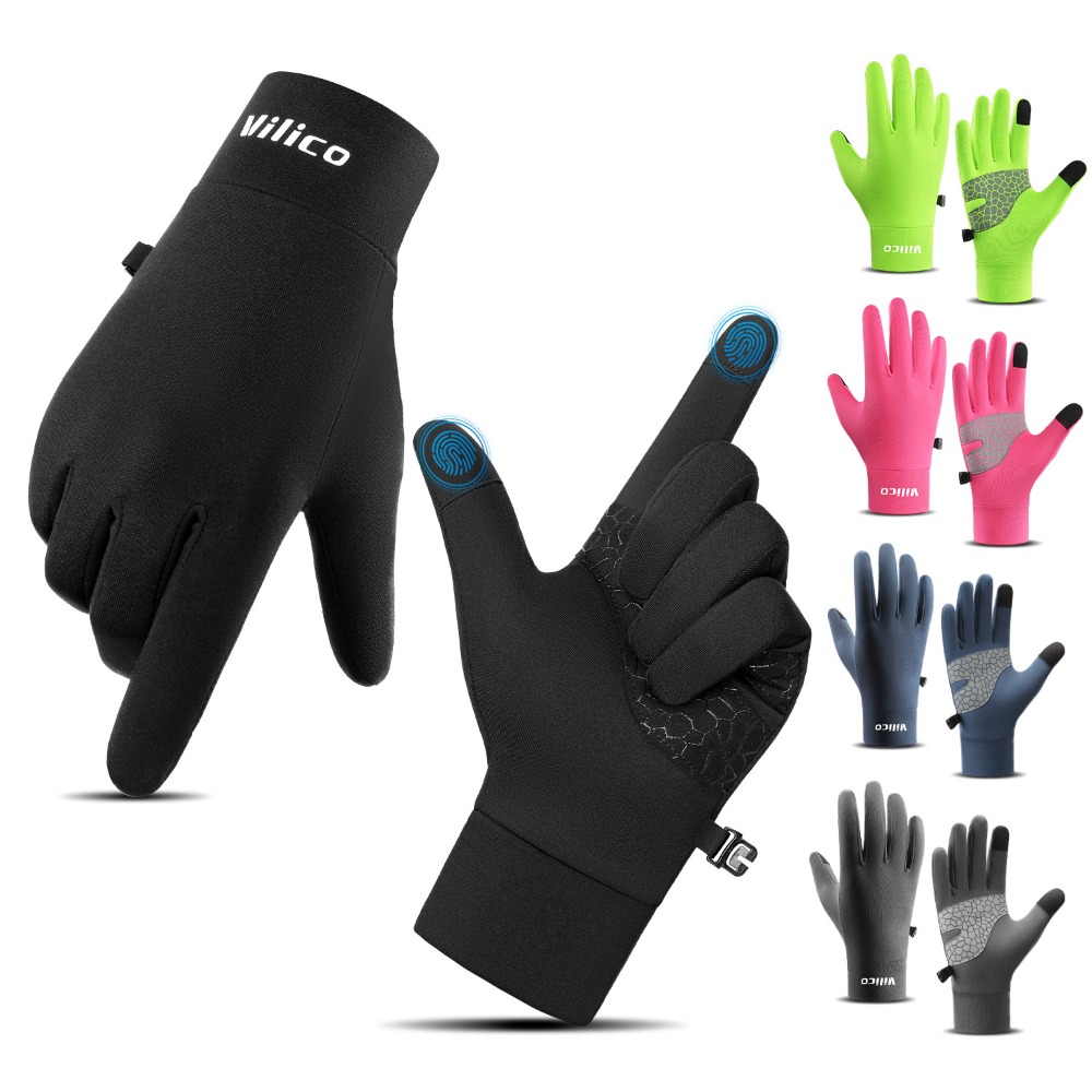 Outdoor Sport Gloves - 겨울용 따뜻한 니트 미끄럼 방지 터치스크린