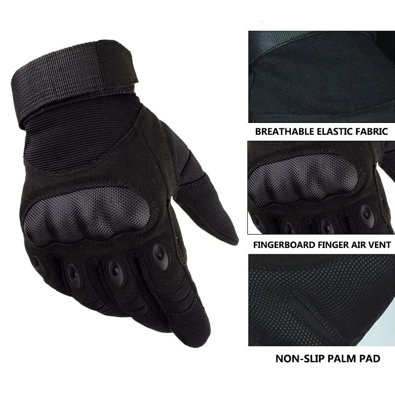 남성과 여성을위한 미끄럼 방지 전체 손가락 전술 장갑  - Outdoor Sport Gloves 리뷰 및 가격