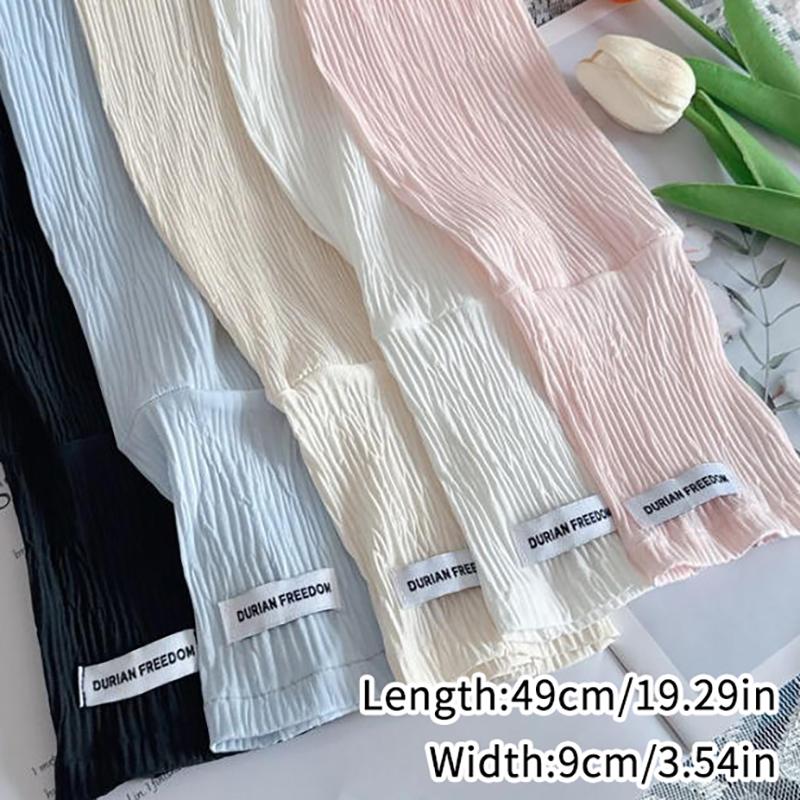 유행하는 여성용 여름용 얇은 아이스 실크 긴팔 팔토시, - Outdoor Sport Gloves 리뷰 및 가격