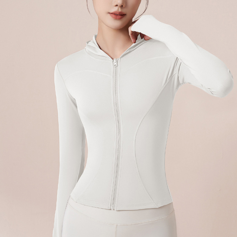 높은 탄성 후드 요가 자켓 여성 봄 가을 통기성 편안한 - Outdoor Sport Hoodie 리뷰 및 가격