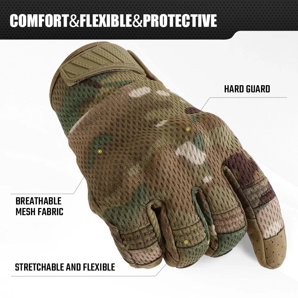 카모 터치 스크린 전술 장갑, 야외 사냥 슈팅 스포츠  - Outdoor Sport Gloves 리뷰 및 가격