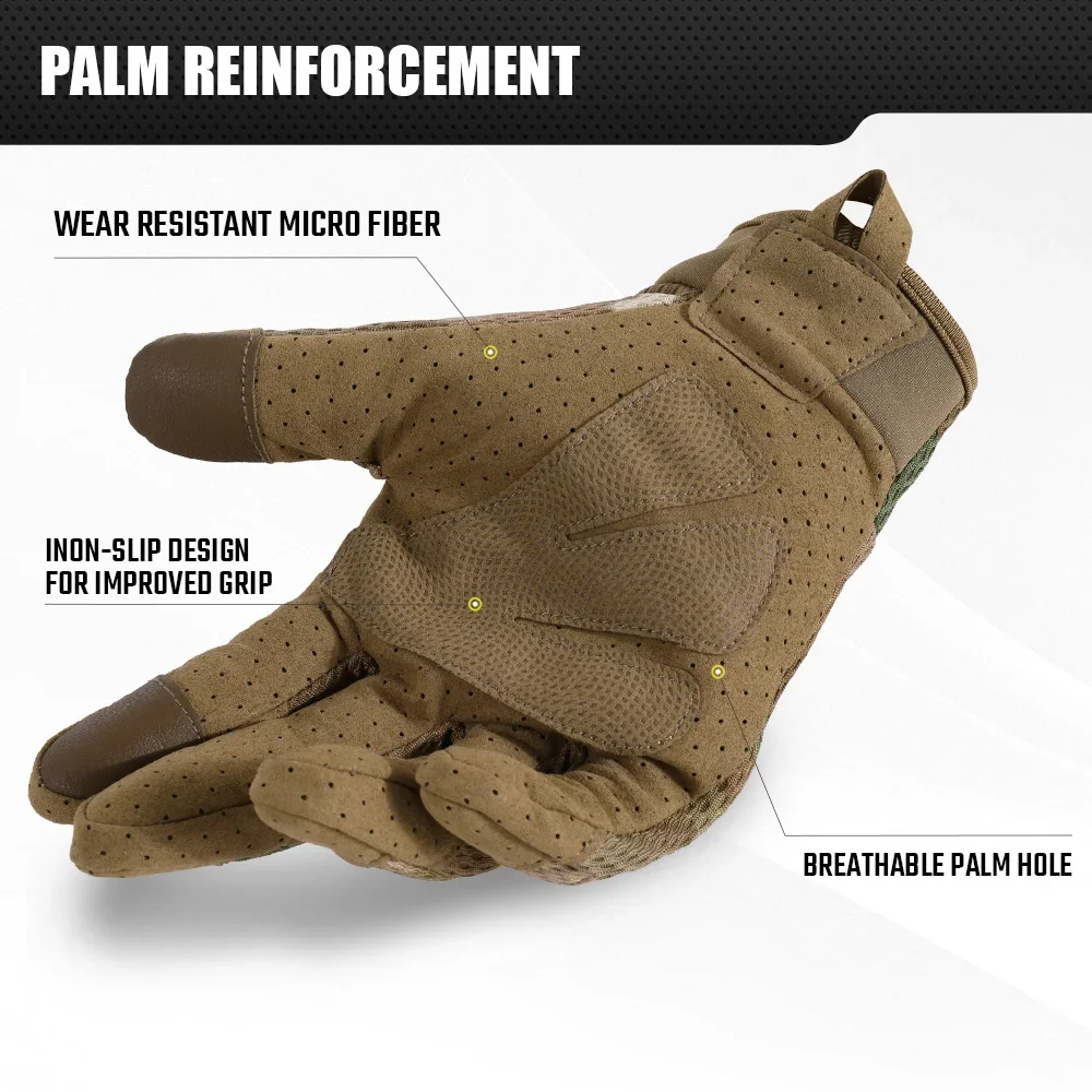 카모 터치 스크린 전술 장갑, 야외 사냥 슈팅 스포츠  - Outdoor Sport Gloves 리뷰 및 가격