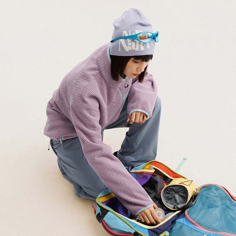 가을 겨울 폴라 플리스 물결 모양 줄무늬 재킷 남성 여 - Outdoor Sport Winter Jacket 리뷰 및 가격