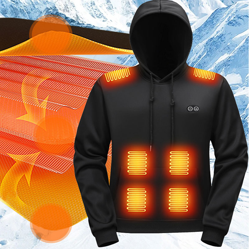17존 발열 후드티 겨울 코트 USB 발열 야외 의류  - Outdoor Sport Hoodie 리뷰 및 가격