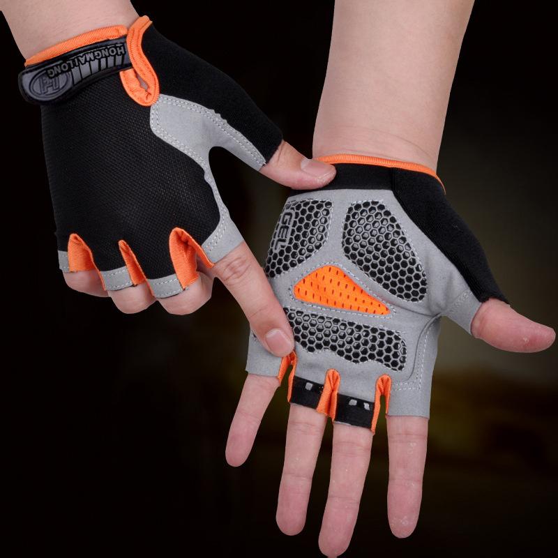 도매 하프 핑거 사이클링 장갑 남녀 공용 미끄럼 방지  - Outdoor Sport Gloves 리뷰 및 가격