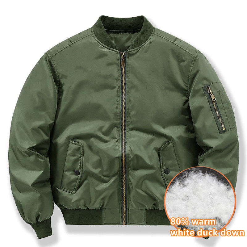 남성용 겨울 다운 재킷, 짧은 공군 MA1 파일럿 유니 - Outdoor Sport Winter Jacket 리뷰 및 가격