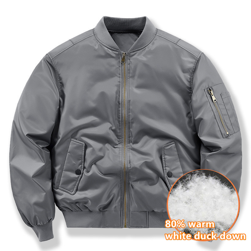 남성용 겨울 다운 재킷, 짧은 공군 MA1 파일럿 유니 - Outdoor Sport Winter Jacket 리뷰 및 가격