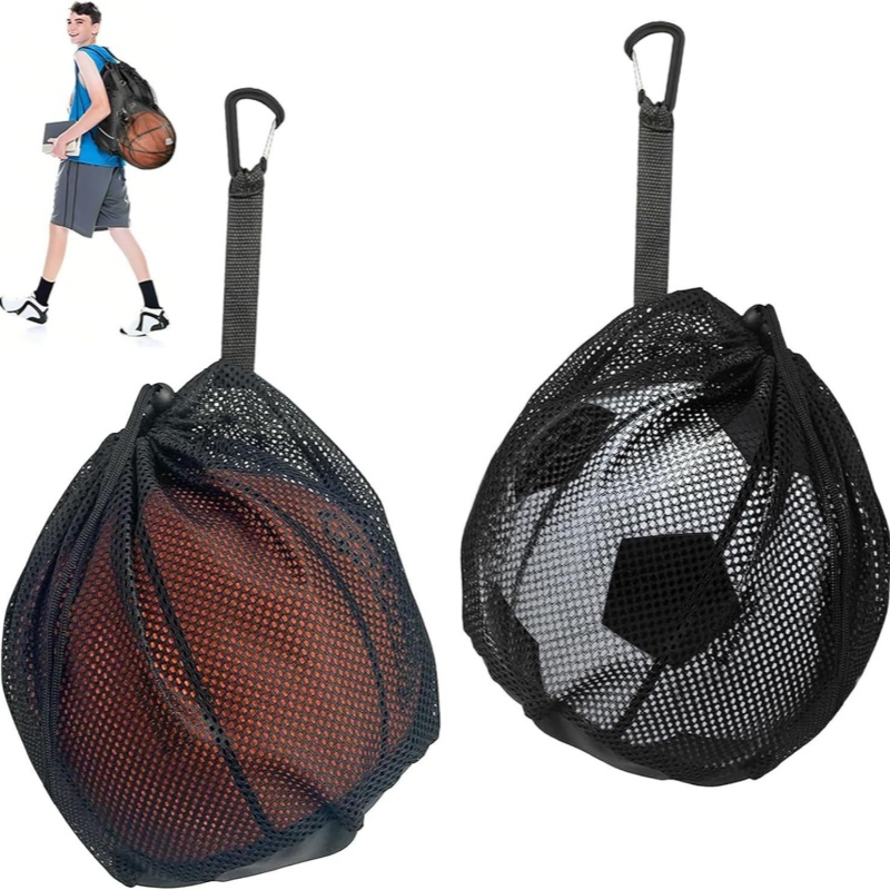 휴대용 Drawstring 농구 메쉬 가방 축구 배구  - Outdoor Sports Net 리뷰 및 가격