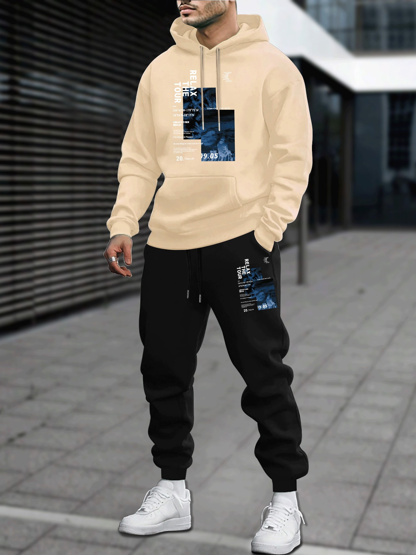 남성 가을 겨울 후드티 스웨트팬츠 2피스 세트 아메리칸 - Outdoor Sport Hoodie 리뷰 및 가격